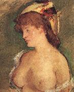 Edouard Manet Blond Woman with Bare Breasts oil painting on canvas